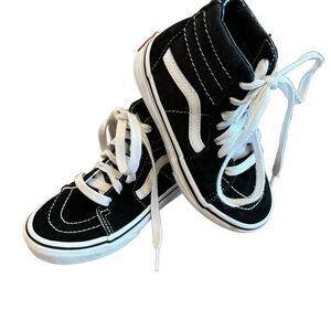 Vans Off The Wall Kids SK8 Black Hightop Sneakers Unisex Size 11
